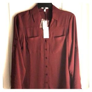 Maroon Express Portofino blouse